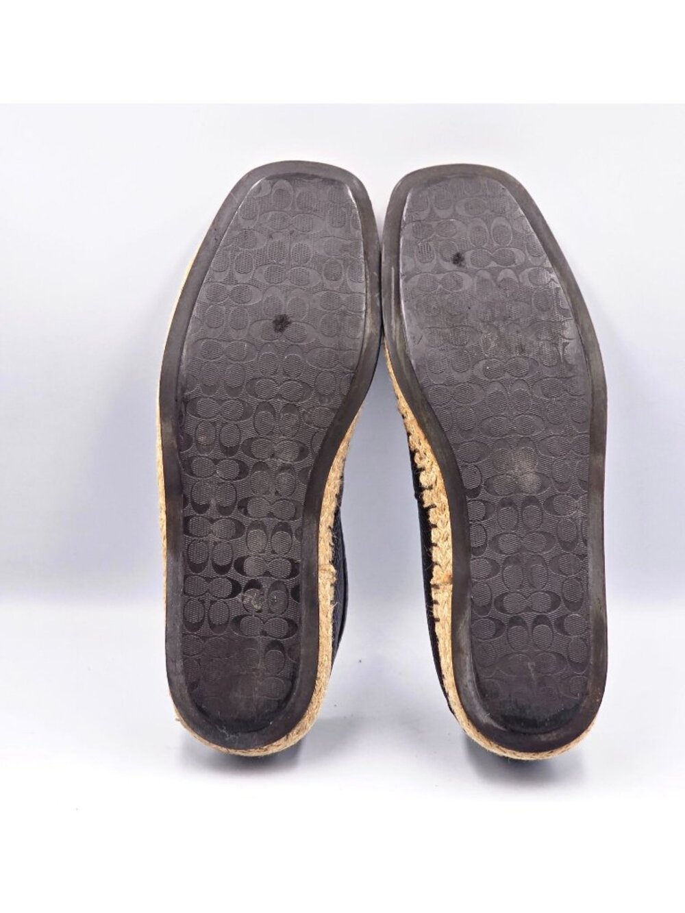 Coach Men's Brown Leather Espadrille Loafers Flats Shoes Size 9.5 3352 - Picture 4 of 16